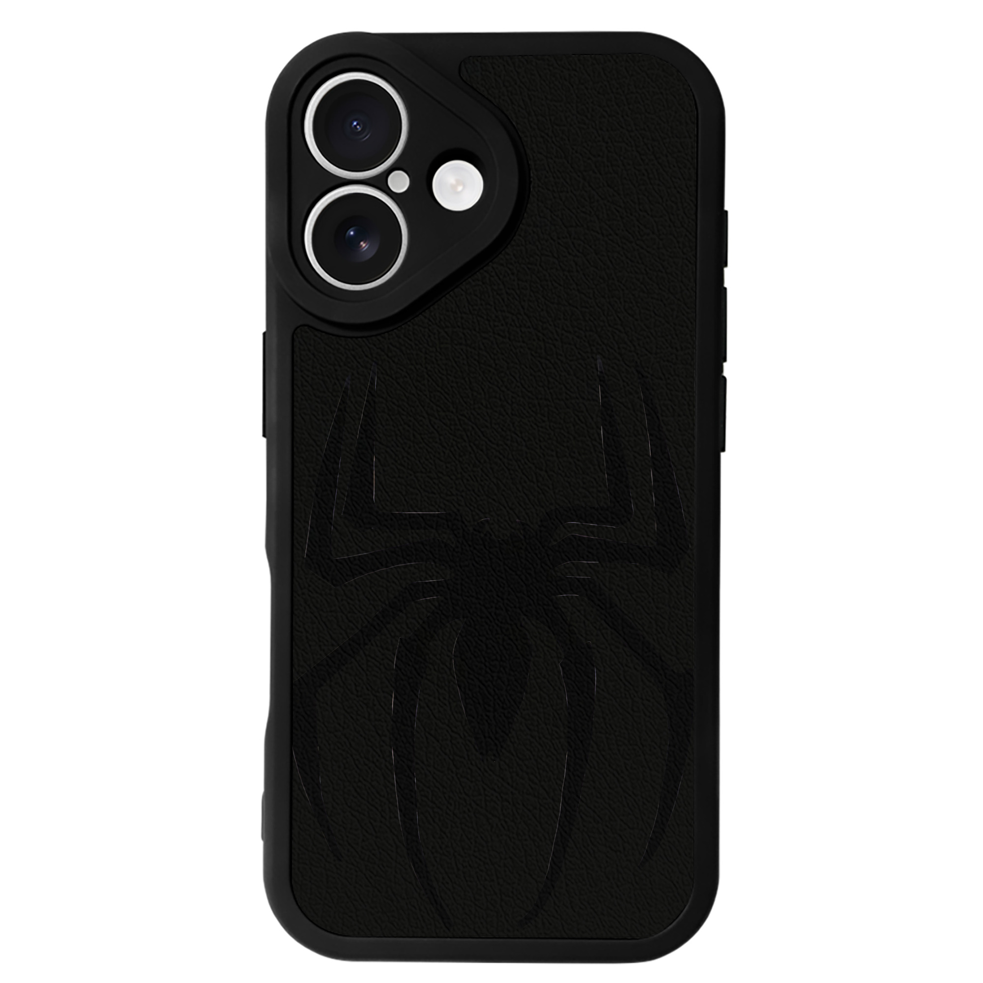 Spider Man スパイダーマン 【iPhone 16シリーズ対応】シリコンスマホケース（レザー調） 材質：シリコン